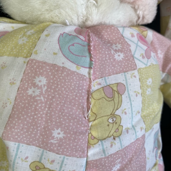 Vintage Teddy Bear Plush With Bunny Slippers - Picture 4 of 6